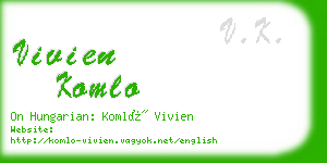 vivien komlo business card